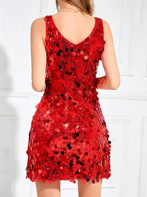 Scarlett | Women's Sleeveless Mini Dress | Sequin Embellished · PNY