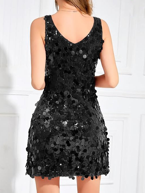 Scarlett | Women's Sleeveless Mini Dress | Sequin Embellished · PNY