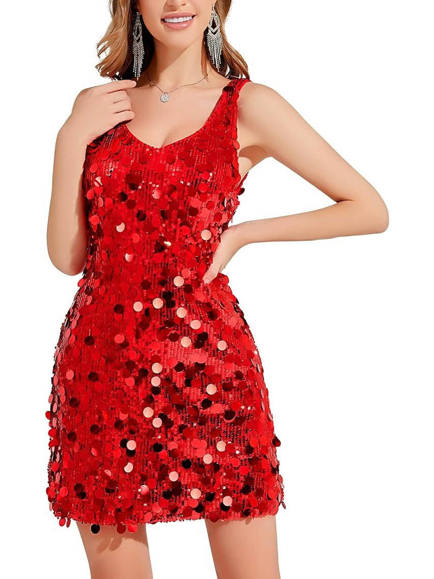 Scarlett | Women's Sleeveless Mini Dress | Sequin Embellished · PNY