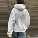 Serena | Women's Oversized Hoodie | Sequin Wings · PNY