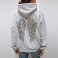Serena | Women's Oversized Hoodie | Sequin Wings · PNY