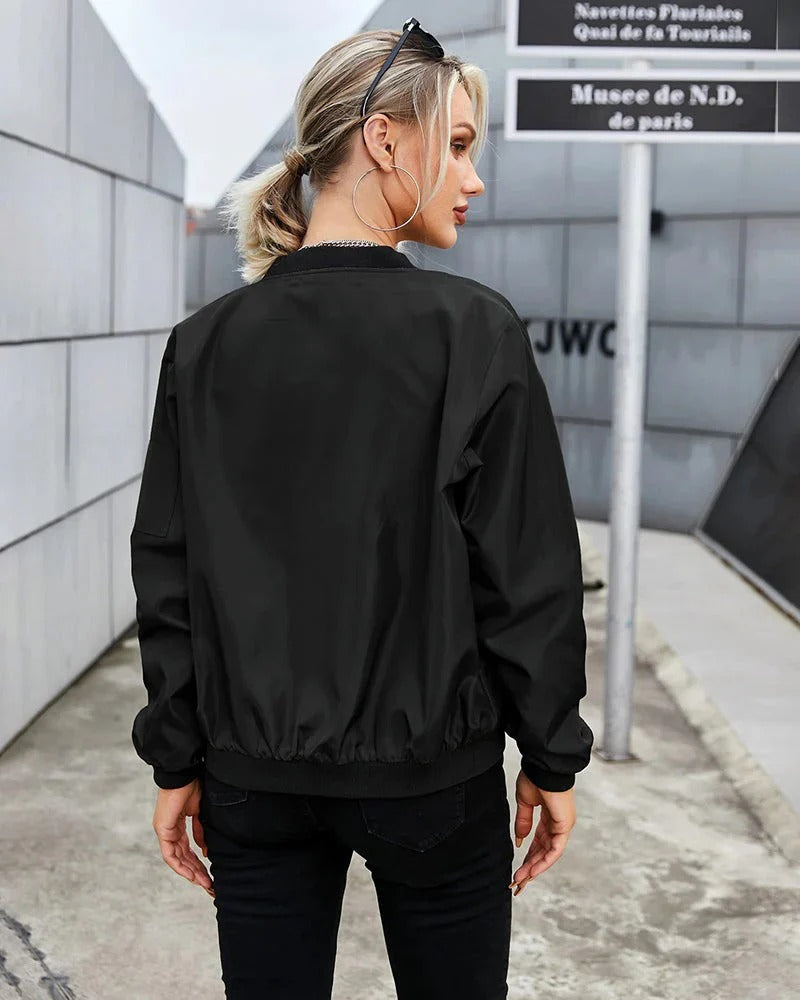 Sienna | Women's Bomber Jacket | Ribbed Trim · PNY