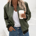 Sienna | Women's Bomber Jacket | Ribbed Trim