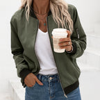 Sienna | Women's Bomber Jacket | Ribbed Trim · PNY