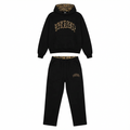 Sienna | Women's Cropped Hoodie Set | Leopard Print · PNY