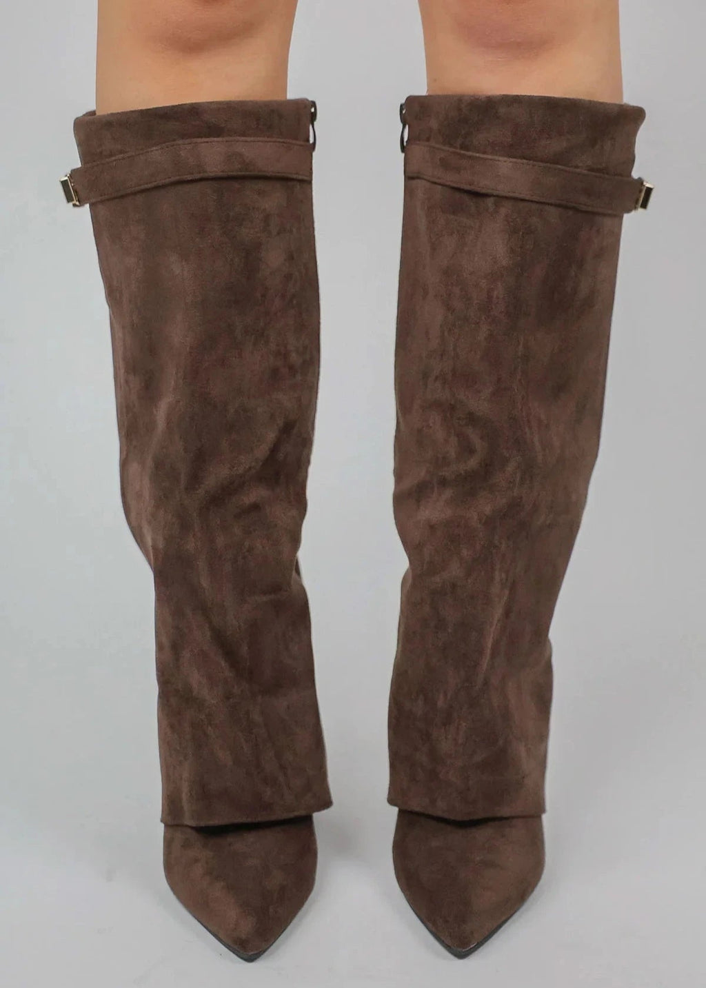 Sienna | Women's Pointed-Toe Boots | Buckle Detail · PNY