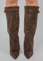 Sienna | Women's Pointed-Toe Boots | Buckle Detail · PNY