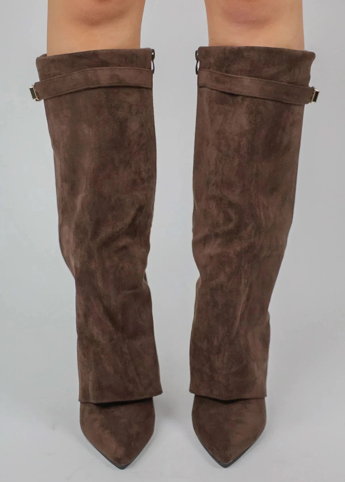Sienna | Women's Pointed-Toe Boots | Buckle Detail · PNY