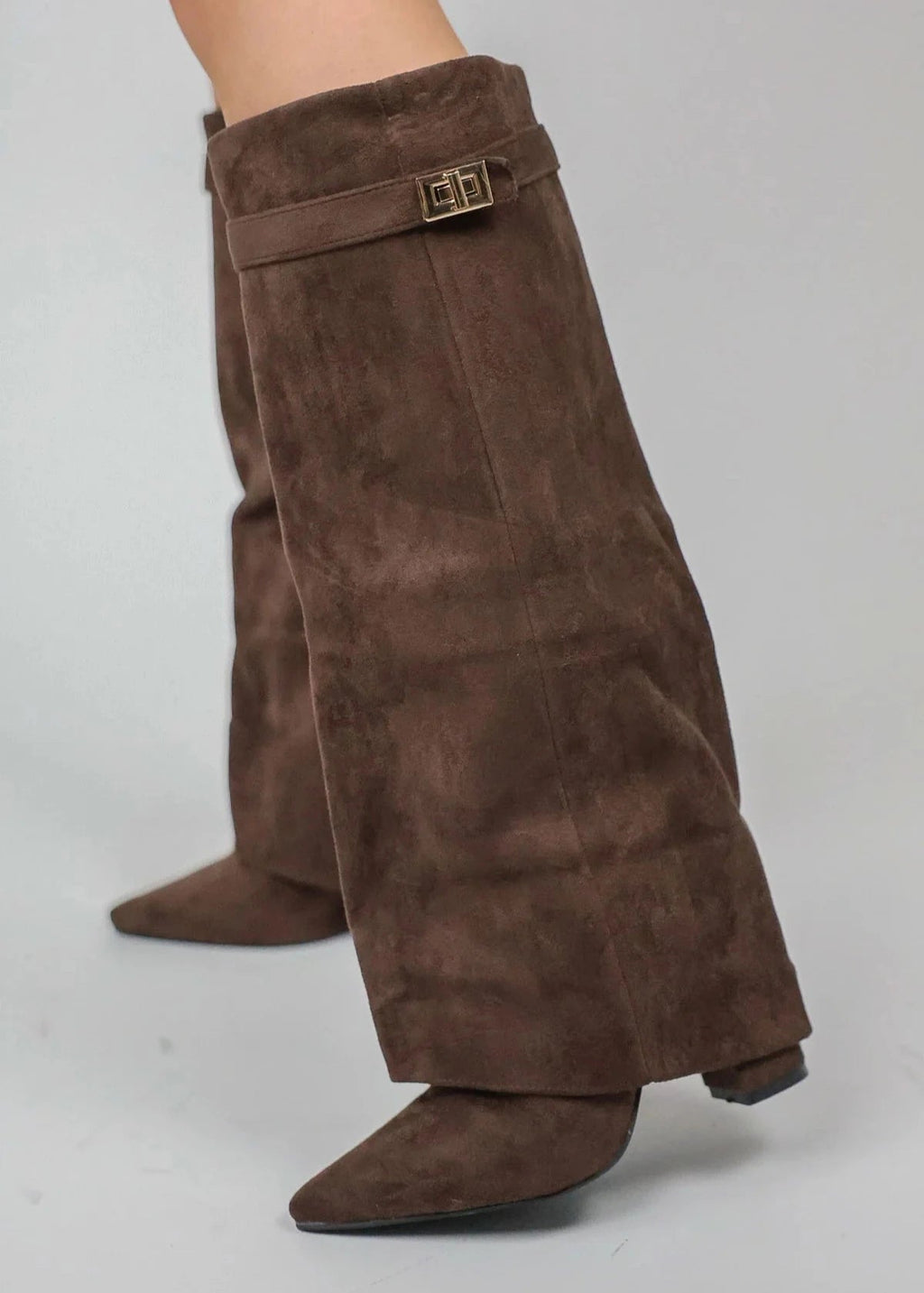 Sienna | Women's Pointed-Toe Boots | Buckle Detail · PNY