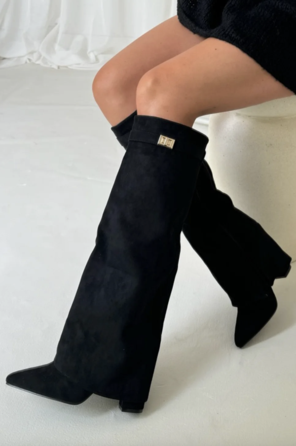 Sienna | Women's Pointed-Toe Boots | Buckle Detail · PNY