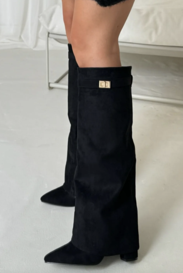 Sienna | Women's Pointed-Toe Boots | Buckle Detail · PNY