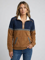 Sienna | Women's Quarter-Zip Sweatshirt | Aztec Print · PNY