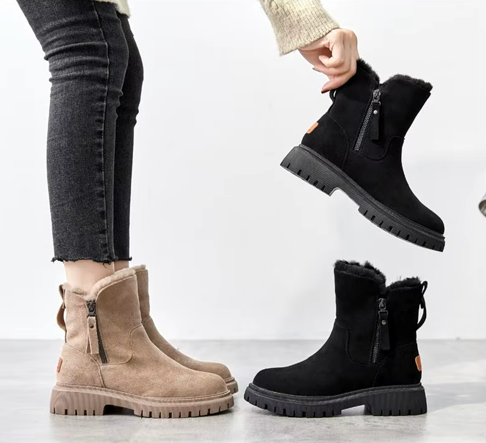 Sienna | Women's Side-Zip Boots | Fleece-Lined · PNY