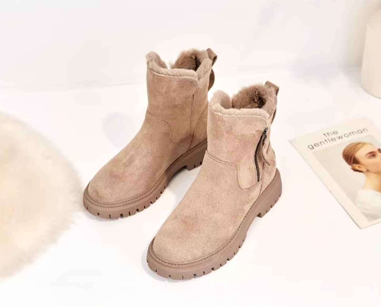 Sienna | Women's Side-Zip Boots | Fleece-Lined · PNY