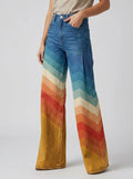 Sienna | Women's Wide-Leg Pants | Chevron Print