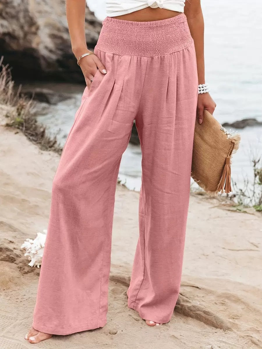 Sienna | Women's Wide-Leg Pants | Smocked Waist · PNY