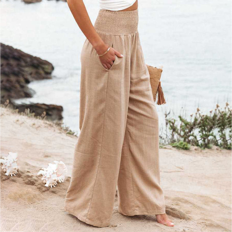 Sienna | Women's Wide-Leg Pants | Smocked Waist · PNY