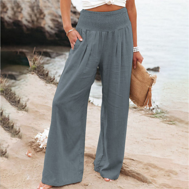 Sienna | Women's Wide-Leg Pants | Smocked Waist · PNY