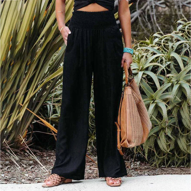 Sienna | Women's Wide-Leg Pants | Smocked Waist · PNY