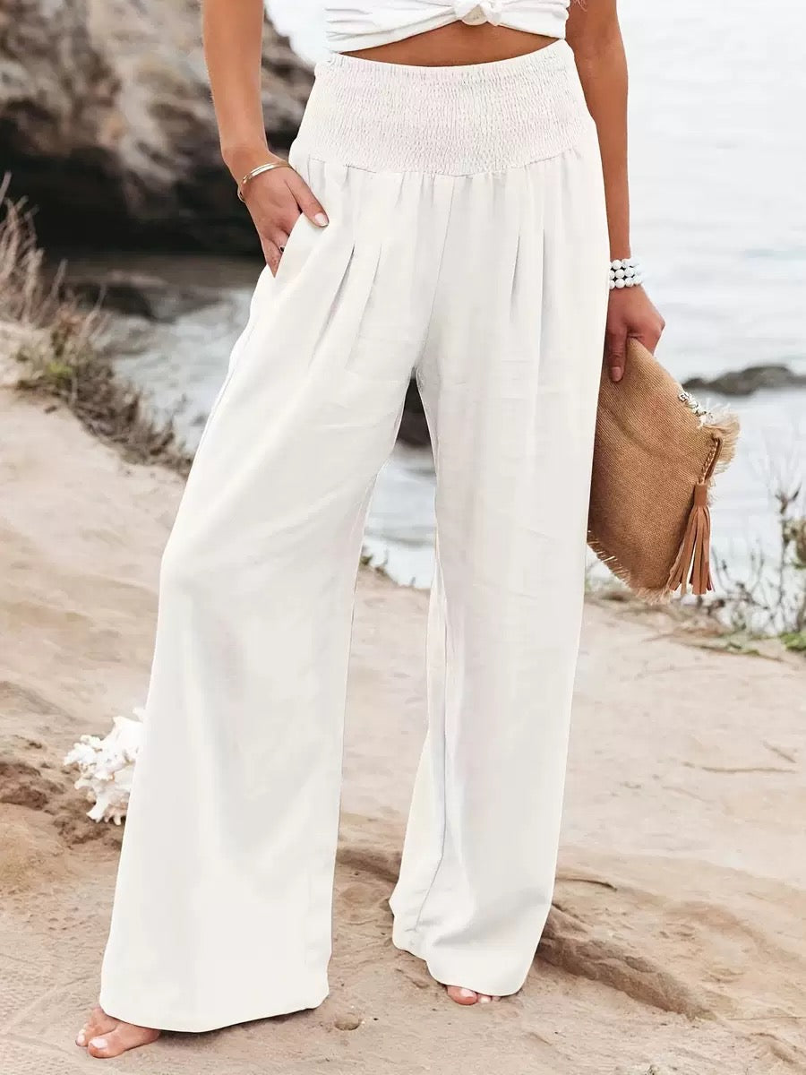 Sienna | Women's Wide-Leg Pants | Smocked Waist · PNY
