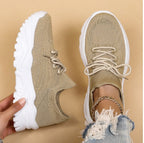 Sofia | Women's Lace-Up Sneakers | Chunky Sole · PNY