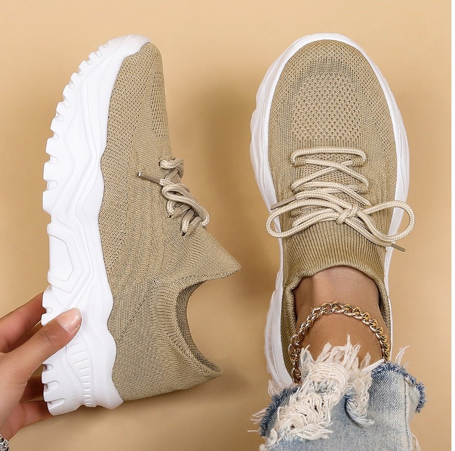 Sofia | Women's Lace-Up Sneakers | Chunky Sole · PNY