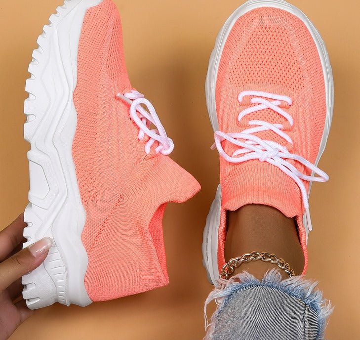 Sofia | Women's Lace-Up Sneakers | Chunky Sole · PNY