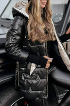 Sophia | Women's Hooded Puffer Jacket | Quilted Warm · PNY