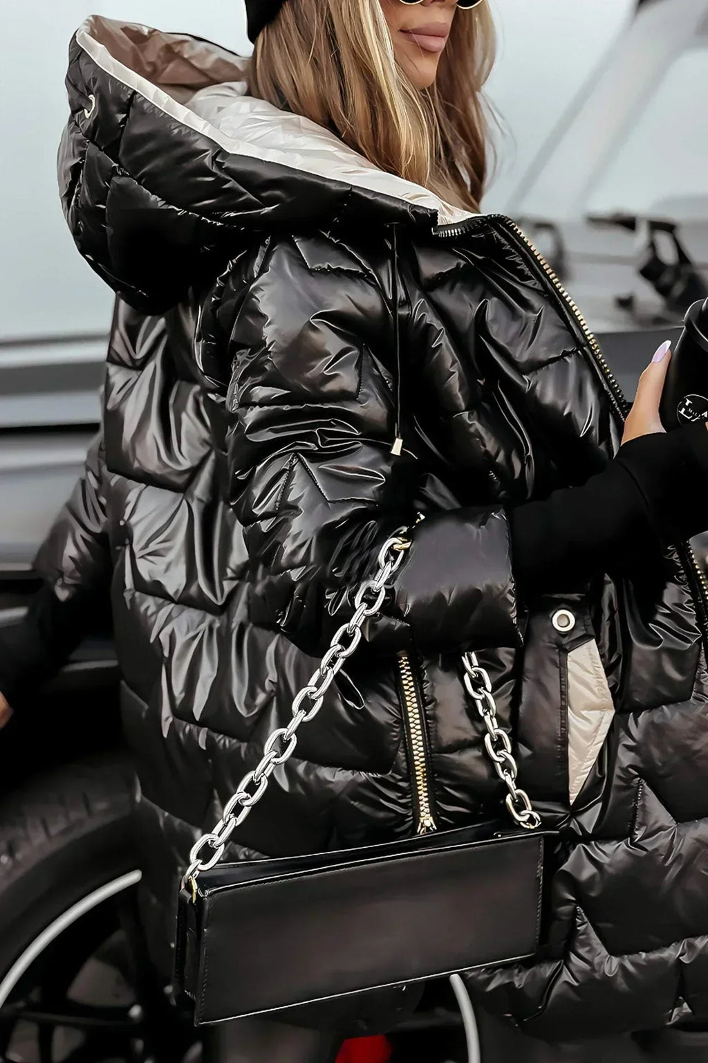 Sophia | Women's Hooded Puffer Jacket | Quilted Warm · PNY