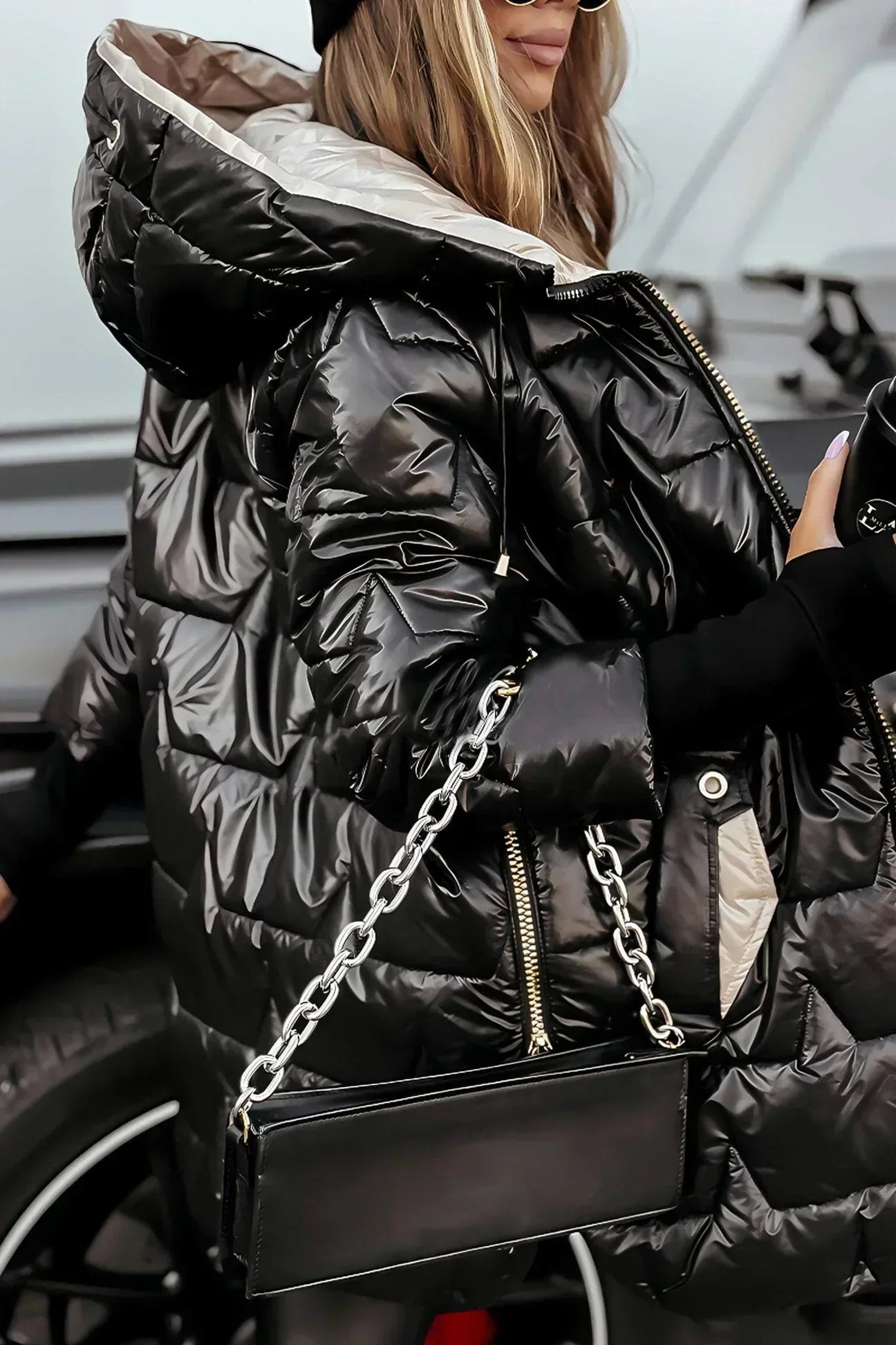 Sophia | Women's Hooded Puffer Jacket | Quilted Warm · PNY