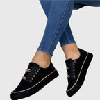 Sophia | Women's Lace-Up Sneakers | Chain Detail · PNY