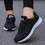 Sophia | Women's Lace-Up Sneakers | Mesh Knit · PNY