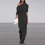 Sophia | Women's One-Shoulder Jumpsuit | Wide-Leg · PNY