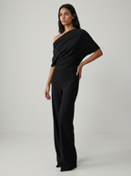 Sophia | Women's One-Shoulder Jumpsuit | Wide-Leg - PNY