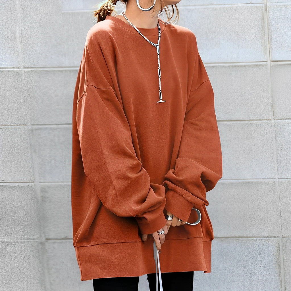 Sophia | Women's Oversized Sweatshirt | Ribbed Hem · PNY