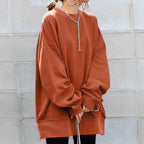 Sophia | Women's Oversized Sweatshirt | Ribbed Hem · PNY