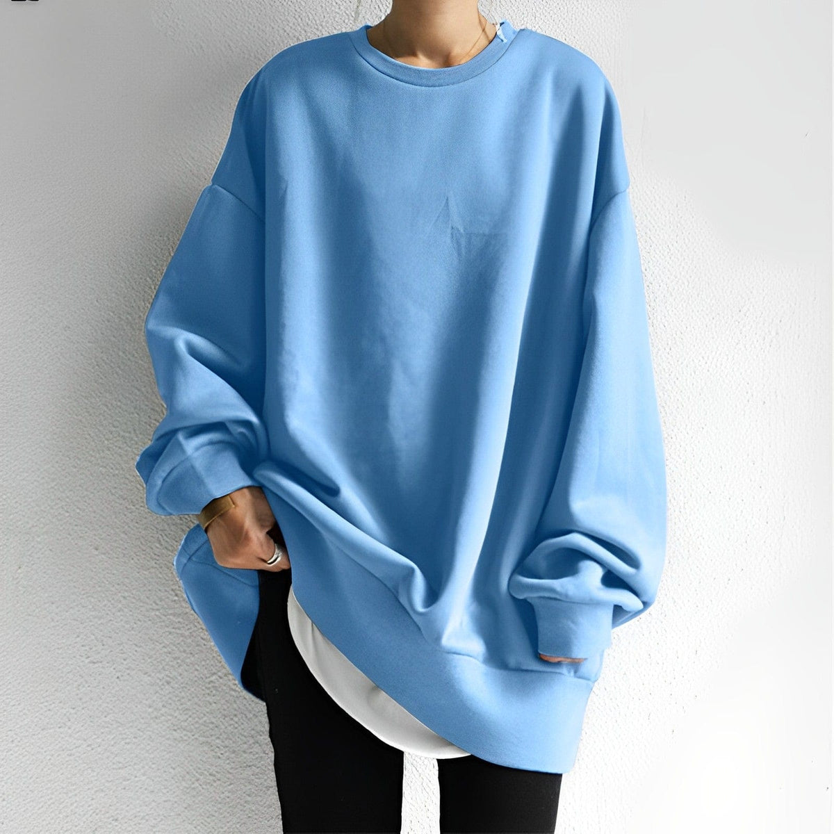 Sophia | Women's Oversized Sweatshirt | Ribbed Hem · PNY