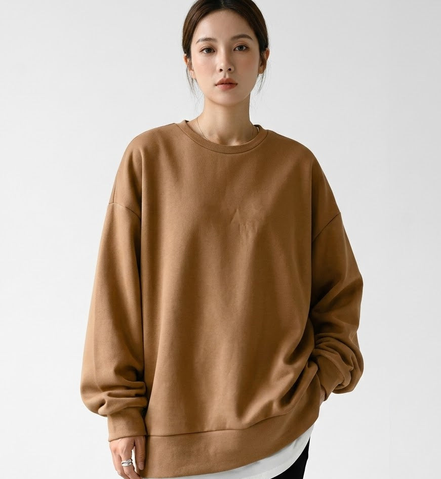 Sophia | Women's Oversized Sweatshirt | Ribbed Hem · PNY