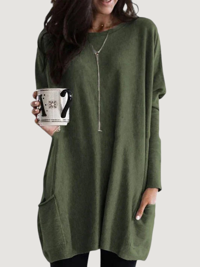 Sophia | Women's Oversized Tunic Top | Front Pockets · PNY