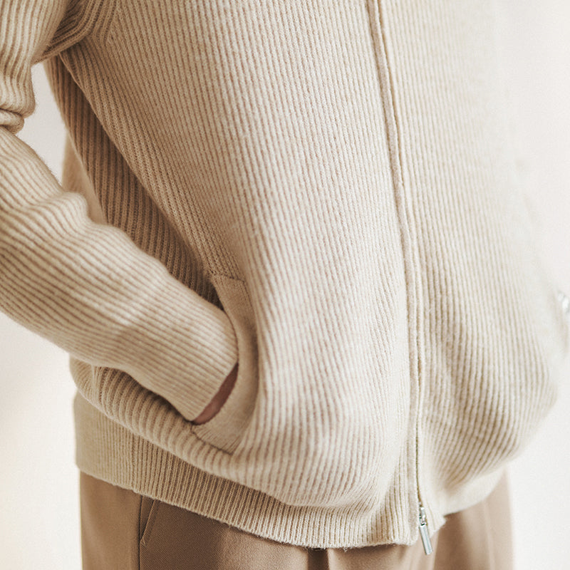 Theodore | Men's Full-Zip Cardigan | Stand Collar · PNY