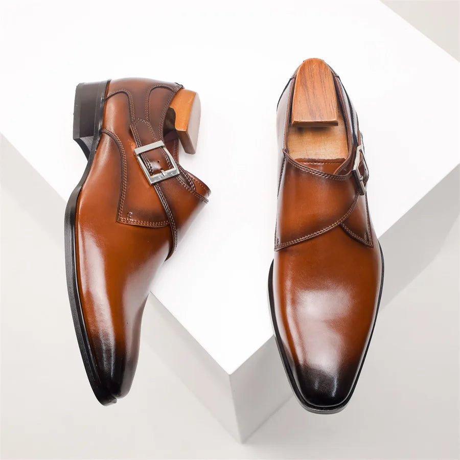 Theodore | Men's Single-Monk Dress Shoes | Buckle Strap · PNY
