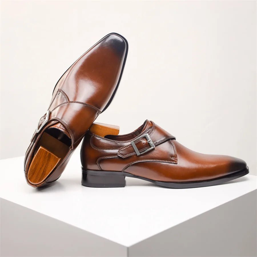 Theodore | Men's Single-Monk Dress Shoes | Buckle Strap · PNY