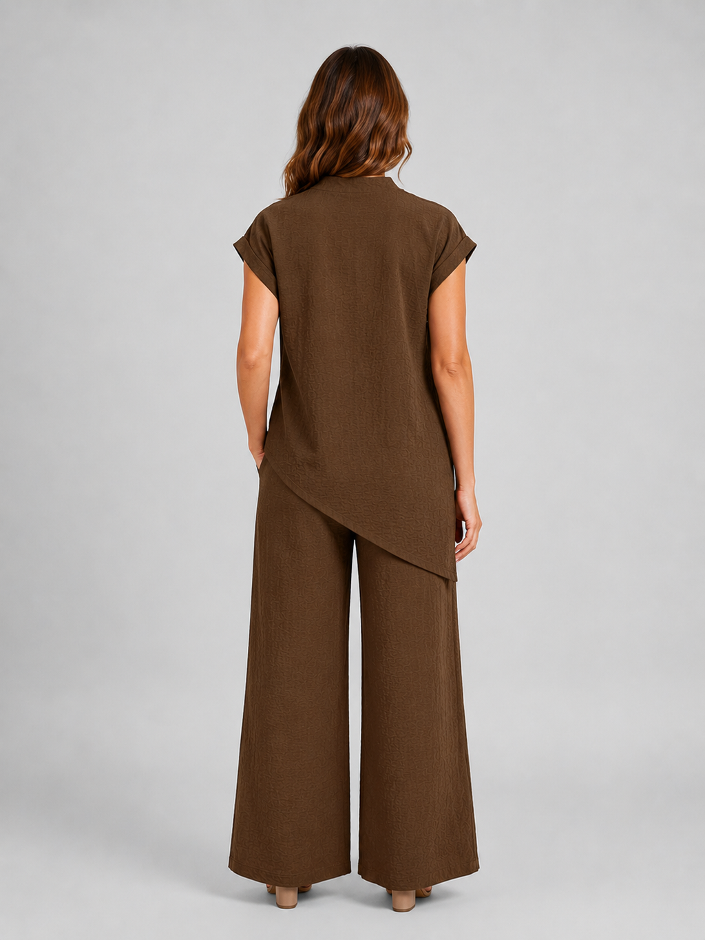 Vanessa | Women's Wide-Leg Set | Asymmetric Top · PNY