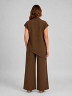 Vanessa | Women's Wide-Leg Set | Asymmetric Top · PNY