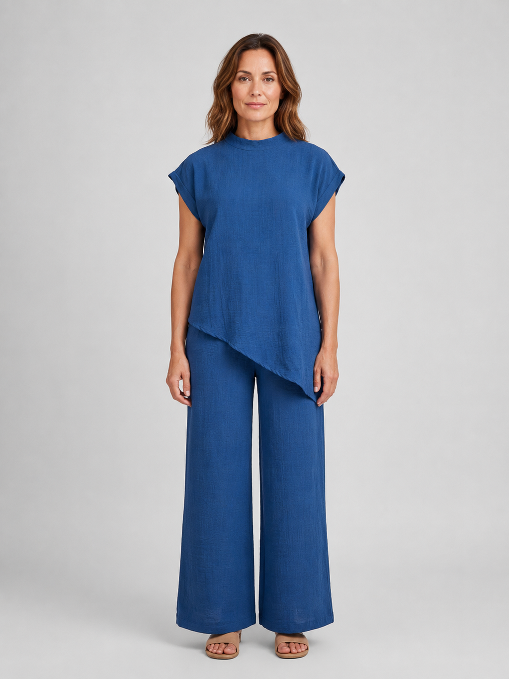 Vanessa | Women's Wide-Leg Set | Asymmetric Top · PNY