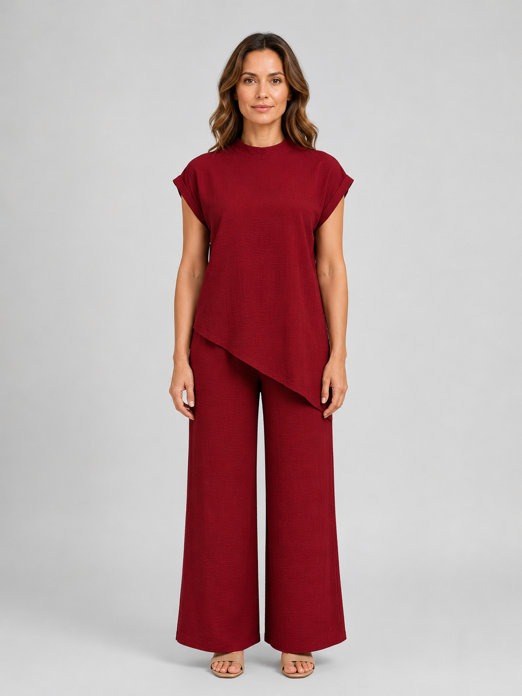 Vanessa | Women's Wide-Leg Set | Asymmetric Top · PNY