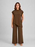 Vanessa | Women's Wide-Leg Set | Asymmetric Top · PNY