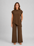Vanessa | Women's Wide-Leg Set | Asymmetric Top · PNY