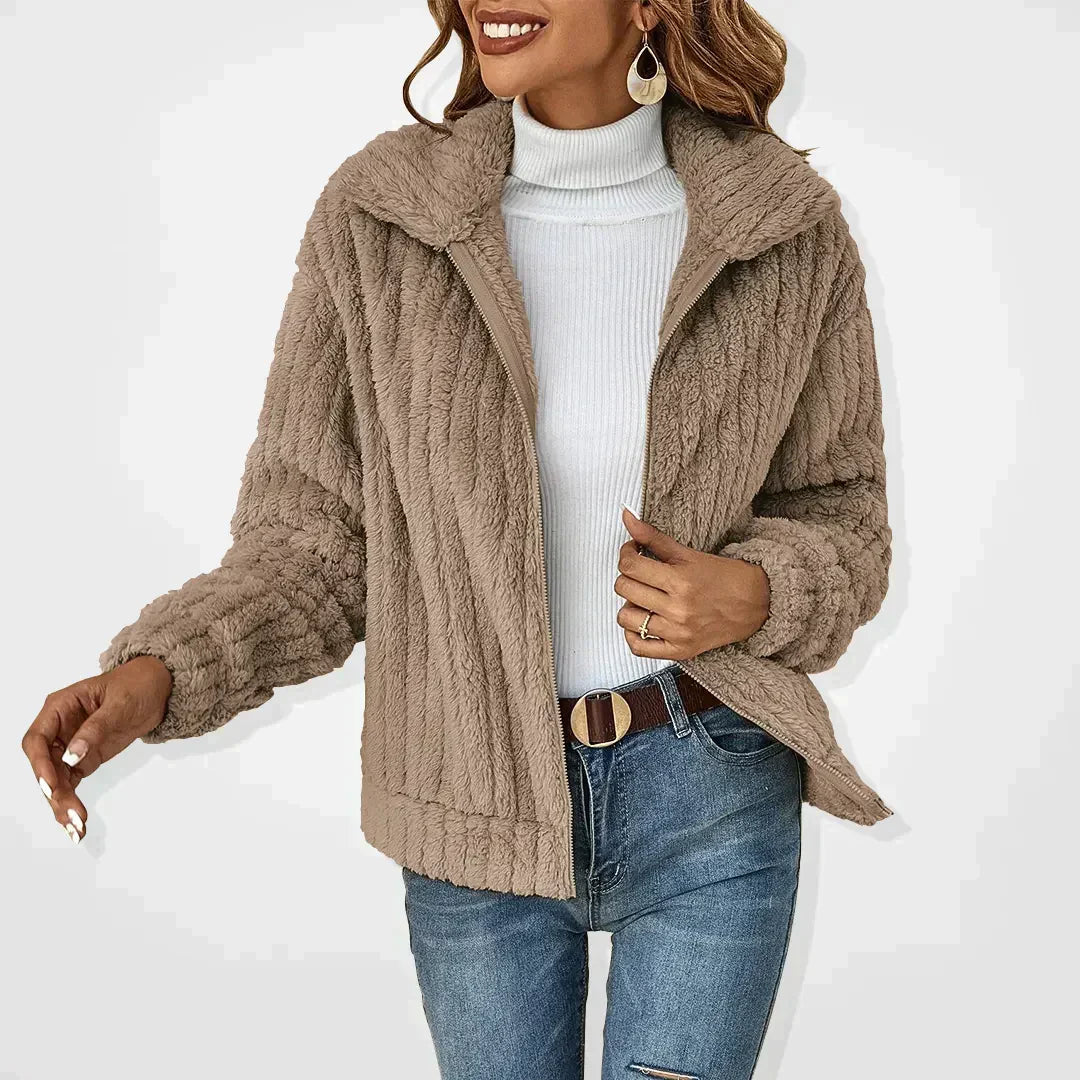 Vera | Women's Full-Zip Jacket | Fleece Collar · PNY