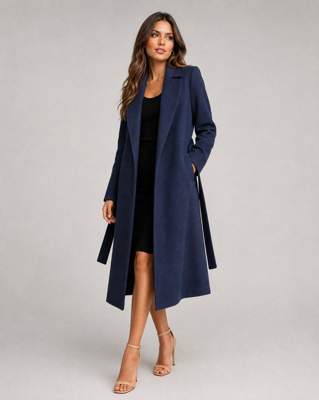 Vivian | Women's Belted Coat | Notch Lapel · PNY